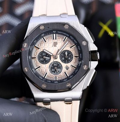 Knockoff Audemars Piguet Royal Oak Offshore Auto watches Beige Dial 42mm